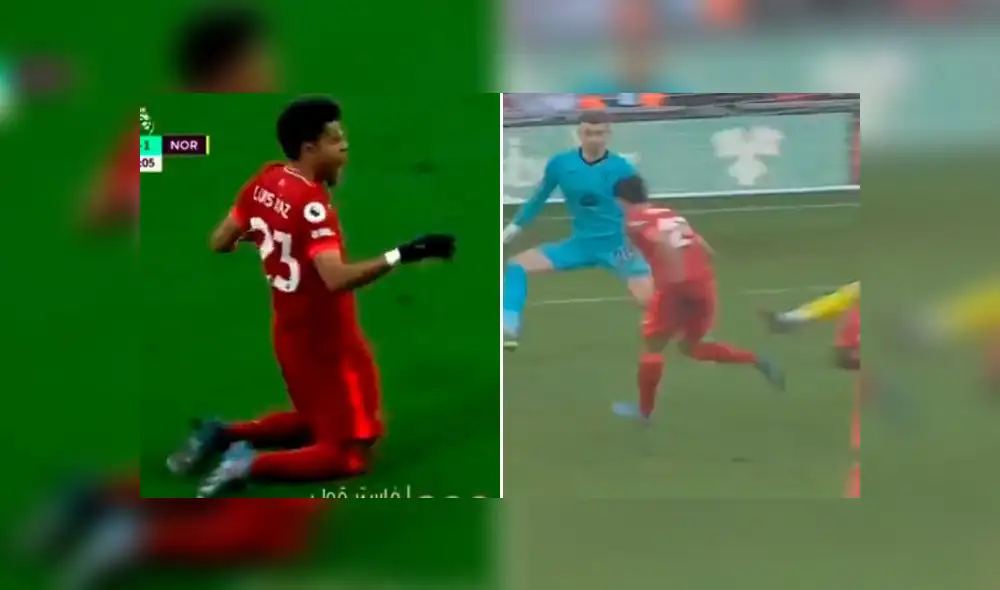 Luis Díaz llegó esta temporada a Liverpool procedente del Porto. Foto: captura ESPN Luis Díaz llegó esta temporada a Liverpool procedente del Porto. Foto: captura ESPN