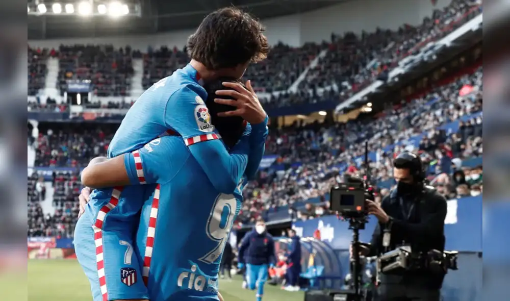 Atlético de Madrid derrotó por 3-0 a Osasuna por la fecha 25 de la Liga Santander. Foto: EFE