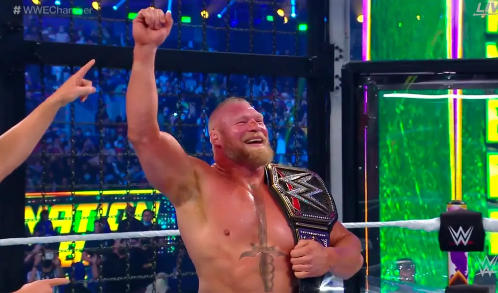 Brock Lesnar fue uno de los ganadores del WWE Elimination Chamber 2022. Foto: WWE