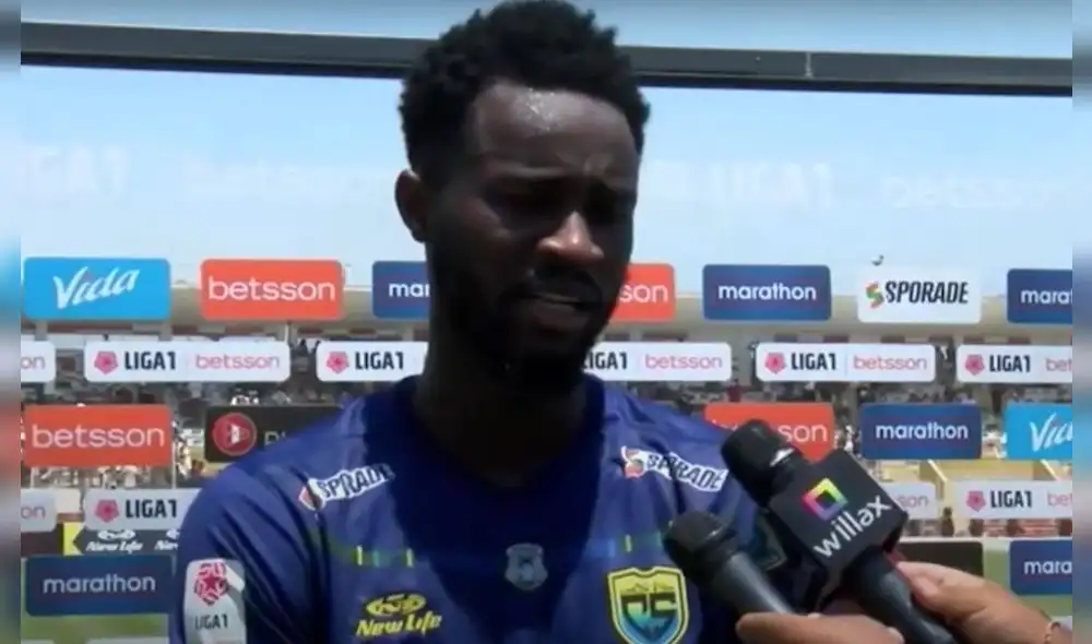 Mena marcó el primero de Carlos Stein. Foto: captura Willax TV Mena marcó el primero de Carlos Stein. Foto: captura Willax TV