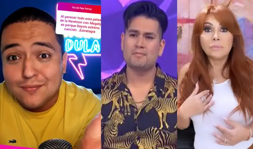 Samuel Suarez opina acerca de la discusión entre Magaly Medina y Deyvis Orosco. Foto: composición/Instagram/América TV/ATV Samuel Suarez opina acerca de la discusión entre Magaly Medina y Deyvis Orosco. Foto: composición/Instagram/América TV/ATV