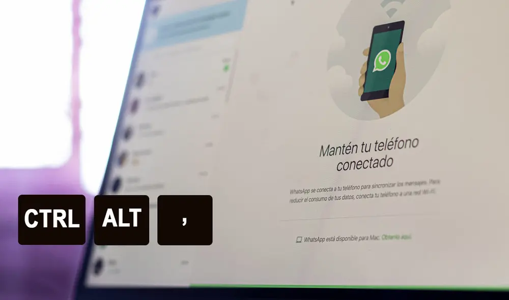 Vale aclarar que este atajo de teclado solo funciona en la versión web de WhatsApp. Foto: composición Trecebits/LR