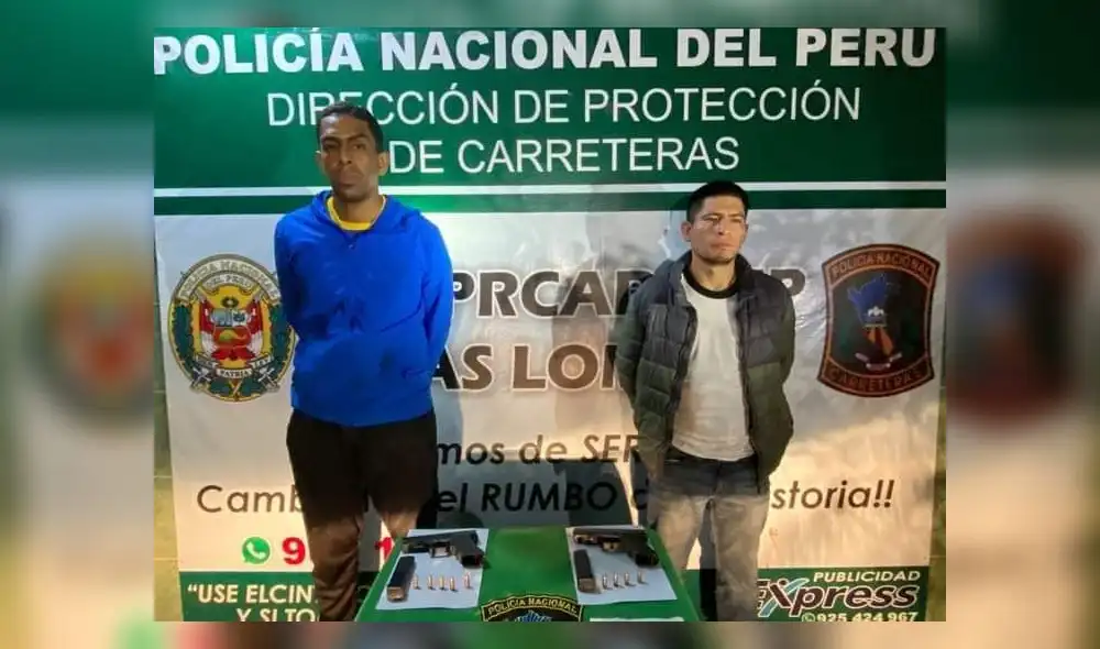 Los sujetos serán llevados a Ecuador. Foto: PNP Los sujetos serán llevados a Ecuador. Foto: PNP