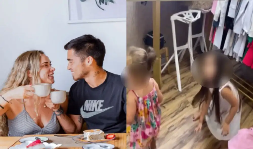 Ale Venturo y Rodrigo Cuba se divierten con sus hijos. Foto: Ale Venturo/Rodrigo Cuba/Instagram