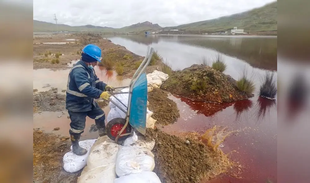 Relave contaminará ríos. Foto: AMSAC Relave contaminará ríos. Foto: AMSAC