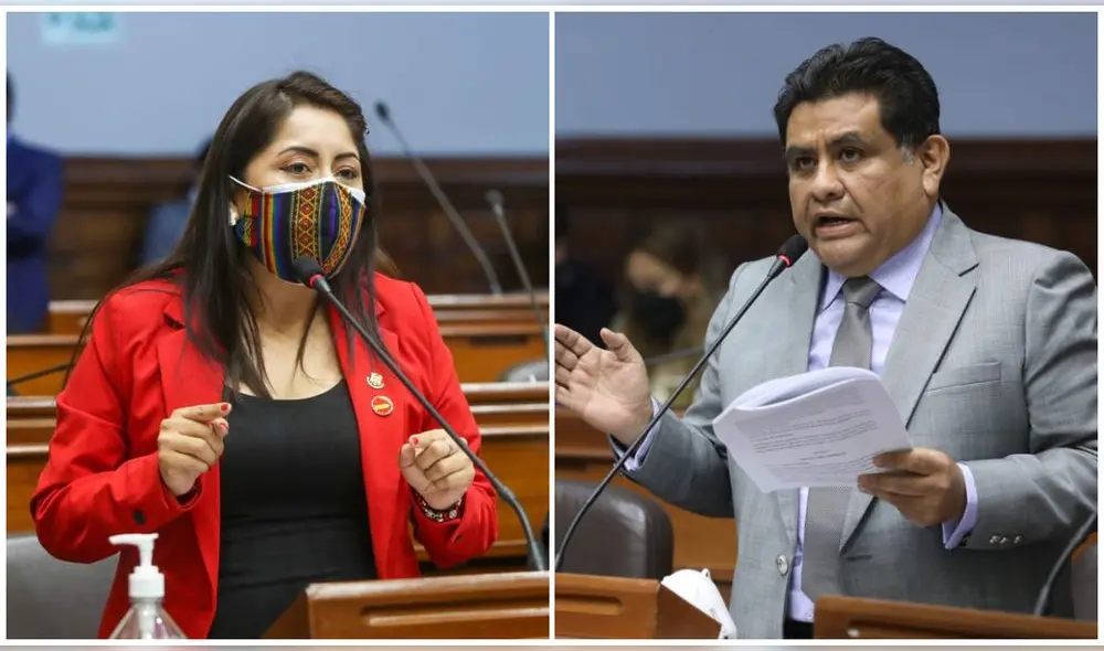 Congresista Burgos denuncia a Kelly Portalatino por sus declaraciones. Foto: composición de La República