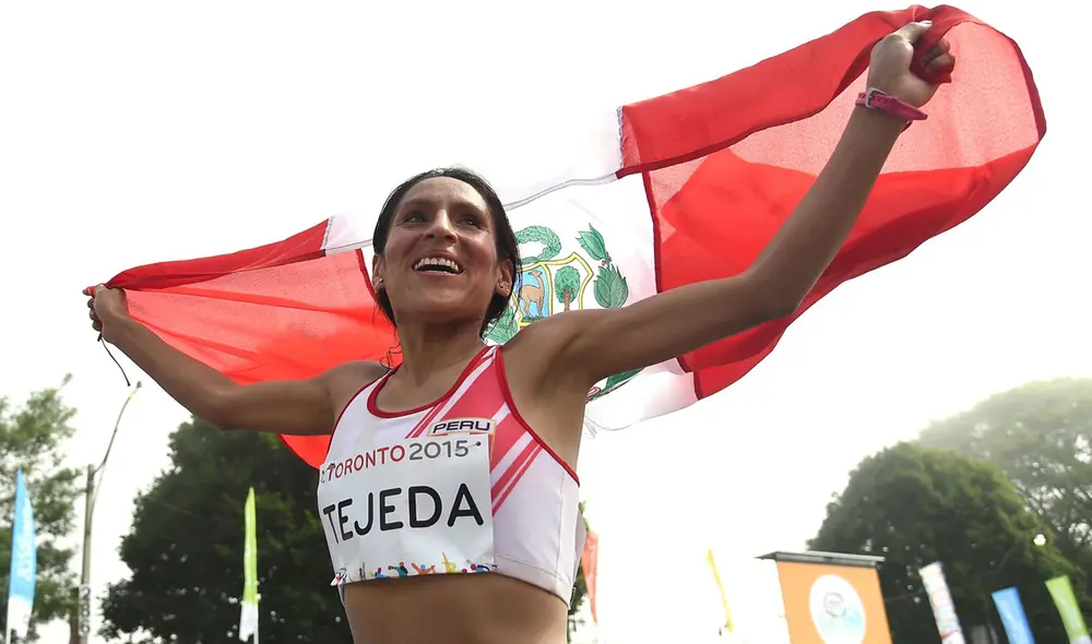 Gladys Tejeda logró la marca de 2 horas, 25 minutos y 57 segundos. Foto: AFP Gladys Tejeda logró la marca de 2 horas, 25 minutos y 57 segundos. Foto: AFP
