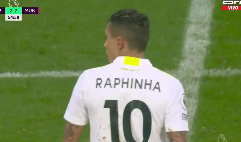 Leeds empata 2-2 ante el Manchester United. Foto: captura ESPN