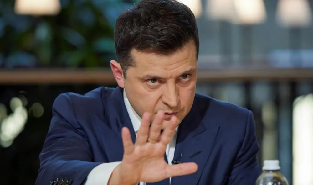 El presidente ucraniano, Volodimir Zelenski, rechazó las pruebas de misiles nucleares efectuados en las regiones separatistas prorrusas este último sábado. Foto: Presidential Press Service / EFE