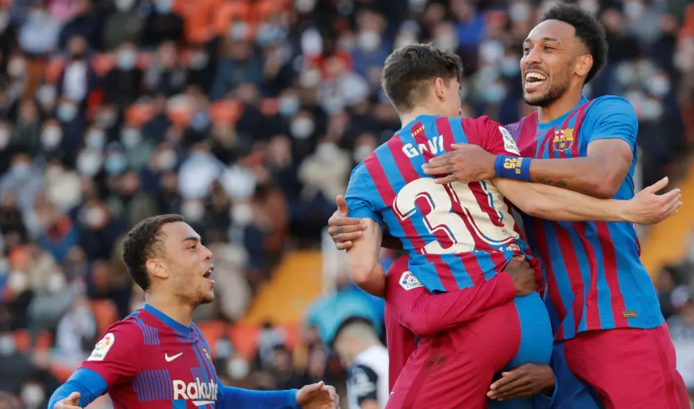 FC Barcelona se viene imponiendo sobre el Valencia de visita. Foto: EFE. FC Barcelona se viene imponiendo sobre el Valencia de visita. Foto: EFE.