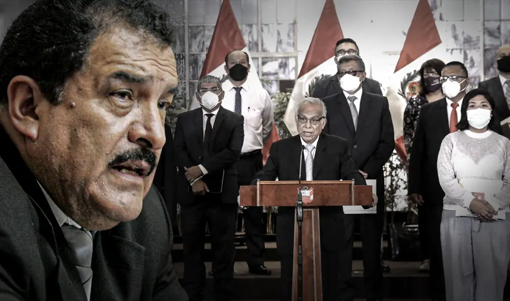 Edgard Reymundo señaló que bancada de Juntos por el Perú aún no define si dará o no el voto de confianza al gabinete Torres. Foto: composición de Jazmín Ceras/La República