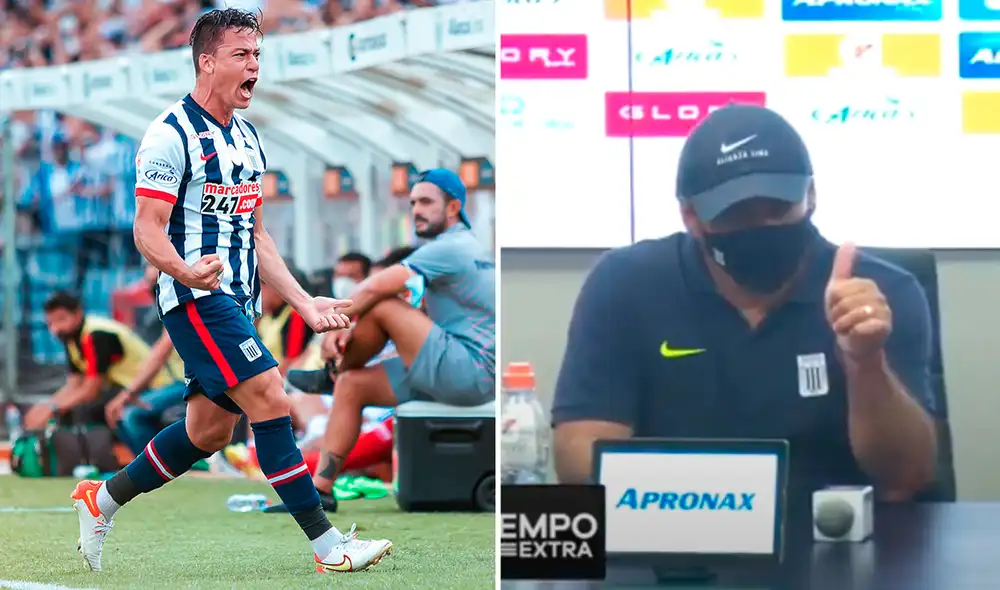 Benavente y una celebración para el recuerdo tras anotar en su debut. Foto: composición/Alianza Lima/Twitter/captura de Gol Perú Benavente y una celebración para el recuerdo tras anotar en su debut. Foto: composición/Alianza Lima/Twitter/captura de Gol Perú