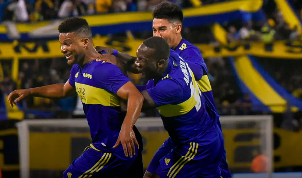 Los goles de Boca Juniors lo marcaron dos de sus defensores: Izquierdoz y Fabra. Foto: Liga Profesional de Fútbol