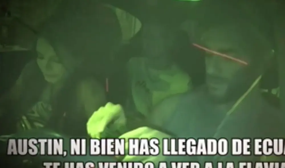 Austin Palao y Flavia Laos fueron captados juntos nuevamente por las cámaras de Amor y Fuego. Foto: captura Willax Austin Palao y Flavia Laos fueron captados juntos nuevamente por las cámaras de Amor y Fuego. Foto: captura Willax