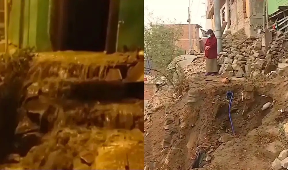 Moradores manifiestan que personal de Sedapal solo ha acudido al lugar a realizar verificaciones. Foto: captura Latina