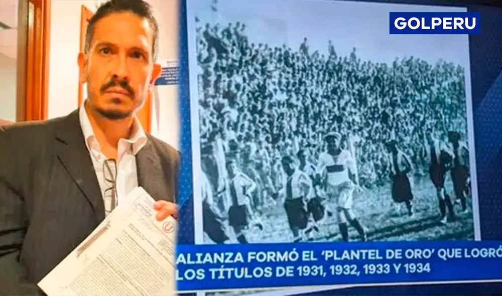 El medio televisivo presentó un informe sobre el título de 1934. Foto: Composición Universitario/Captura Gol Perú. El medio televisivo presentó un informe sobre el título de 1934. Foto: Composición Universitario/Captura Gol Perú.