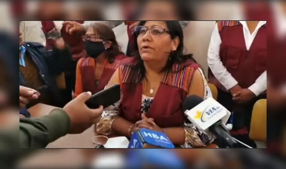 Claudia Aguilar es la coordinadora regional de rondas campesinas. Foto: captura de HBA Noticias