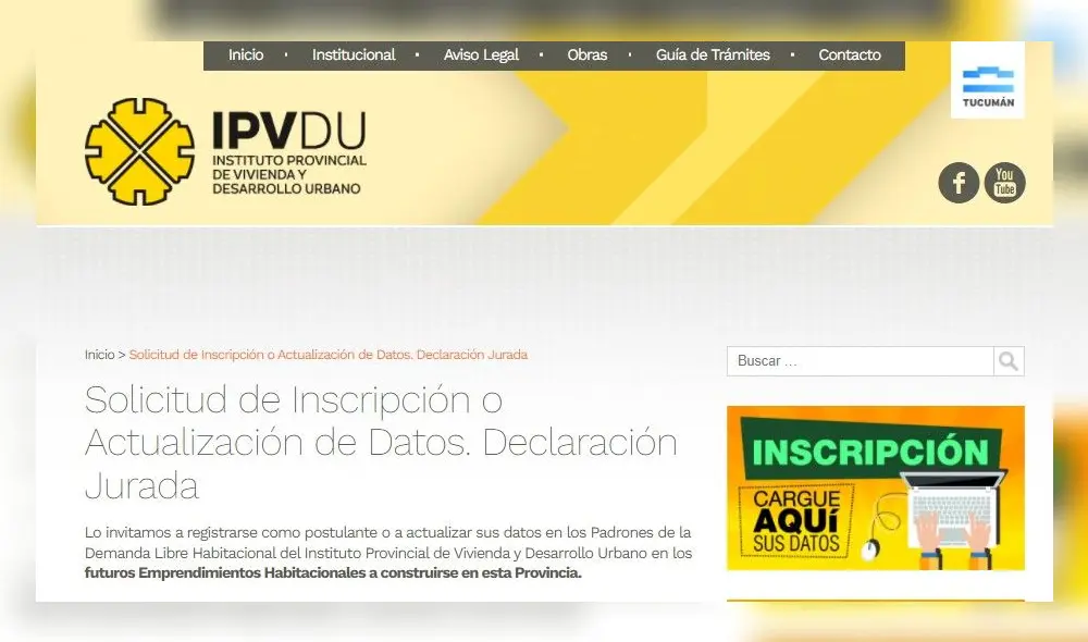 Conoce los requisitos para el sorteo de viviendas del IPV. Foto: captura web
