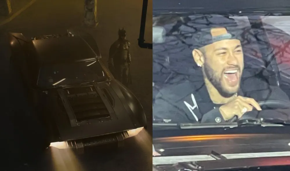 El futbolista Neymar acudió a la premiere de The Batman en París y sorprendió a la audiencia al subirse al batimóvil. Foto: composición LR/ Warners Bros/Twitter El futbolista Neymar acudió a la premiere de The Batman en París y sorprendió a la audiencia al subirse al batimóvil. Foto: composición LR/ Warners Bros/Twitter