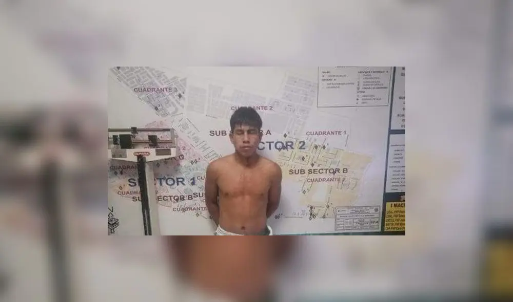 El sujeto quedó detenido en la comisaría de Los Algarrobos. Foto: PNP