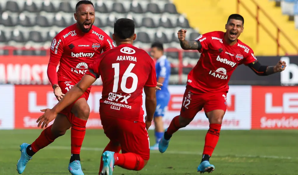 Ñublense trepó hasta la segunda casilla de la liga chilena. Foto: Twitter Ñublense Ñublense trepó hasta la segunda casilla de la liga chilena. Foto: Twitter Ñublense
