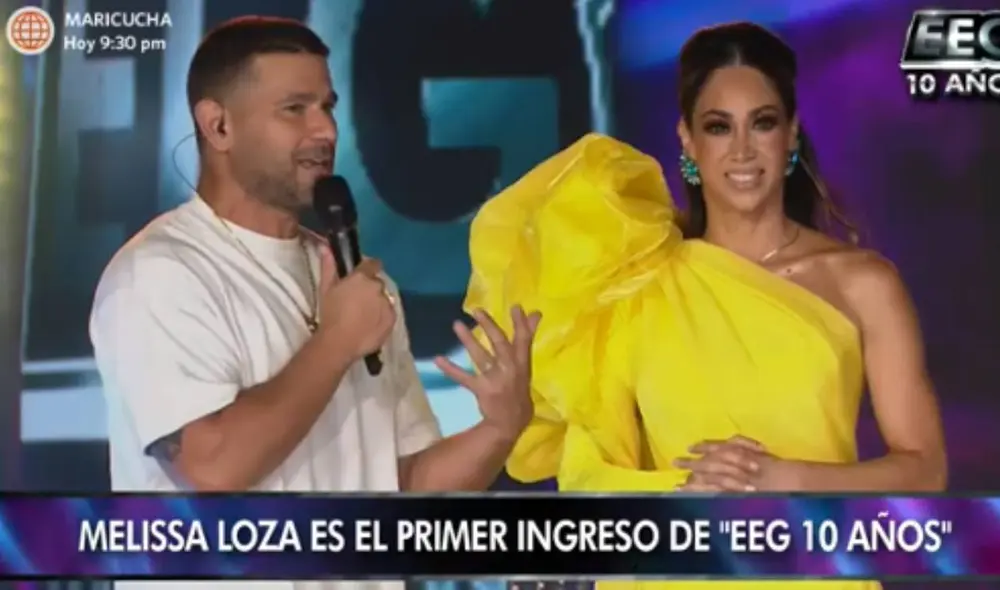 Melissa Loza regresa a Esto es guerra. Foto: captura de América TV Melissa Loza regresa a Esto es guerra. Foto: captura de América TV