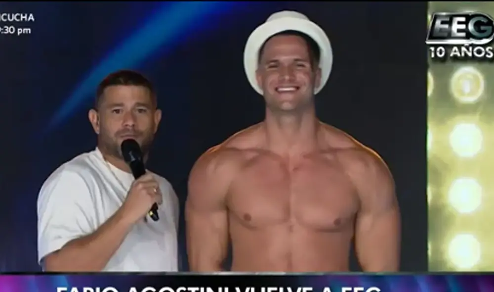 Fabio Agostini será parte de la temporada especial de Esto es guerra por su décimo aniversario. Foto: captura América TV Fabio Agostini será parte de la temporada especial de Esto es guerra por su décimo aniversario. Foto: captura América TV