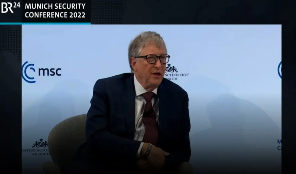Bill Gates durante la Conferencia de Seguridad en Múnich. Foto: captura de CNBC Bill Gates durante la Conferencia de Seguridad en Múnich. Foto: captura de CNBC