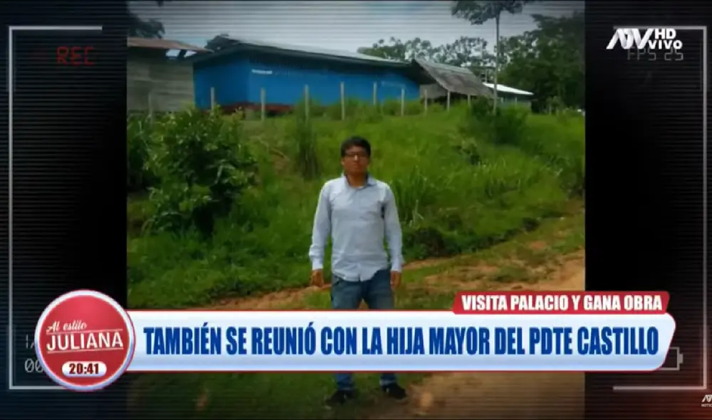 Hugo Jhony Espino Lucana, asiduo visitante de Palacio. Imagen y video: ATV