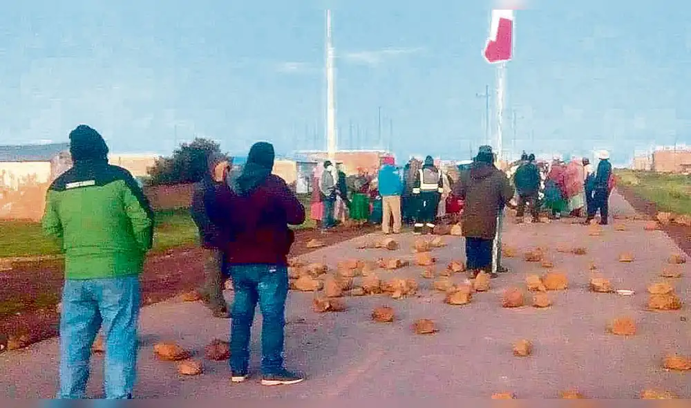 Pobladores protestaron.