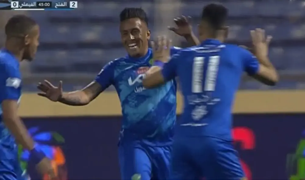 Christian Cueva lleva seis goles en esta temporada del fútbol árabe. Foto: captura de SSC
