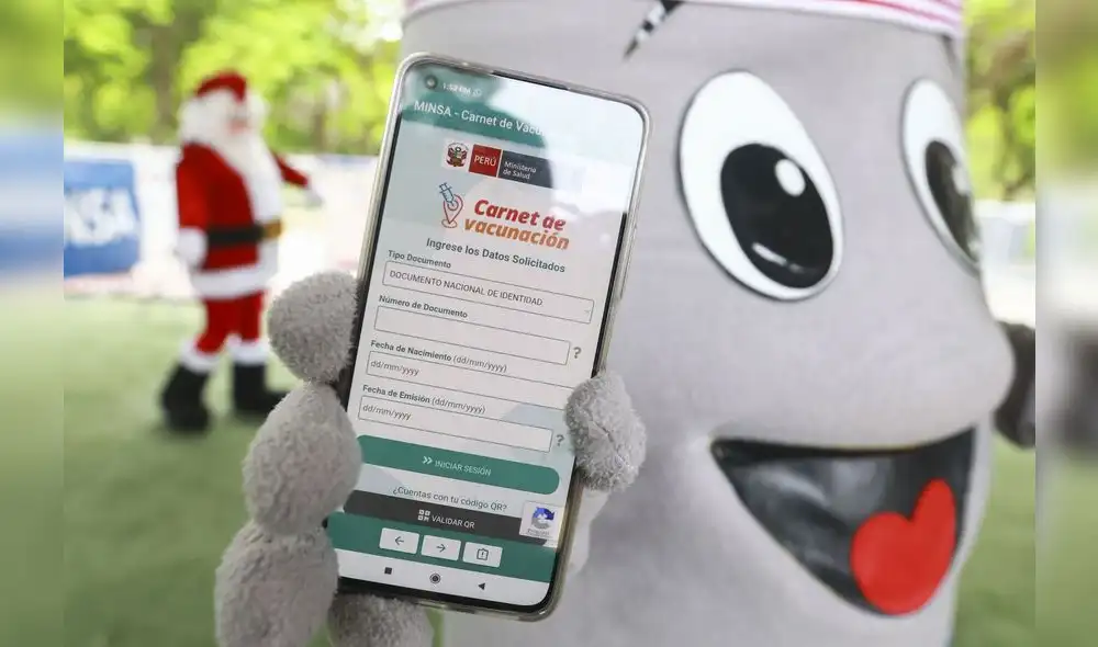 Puedes descargar tu carnet de vacunación por la app del Minsa. Foto: Andina Puedes descargar tu carnet de vacunación por la app del Minsa. Foto: Andina
