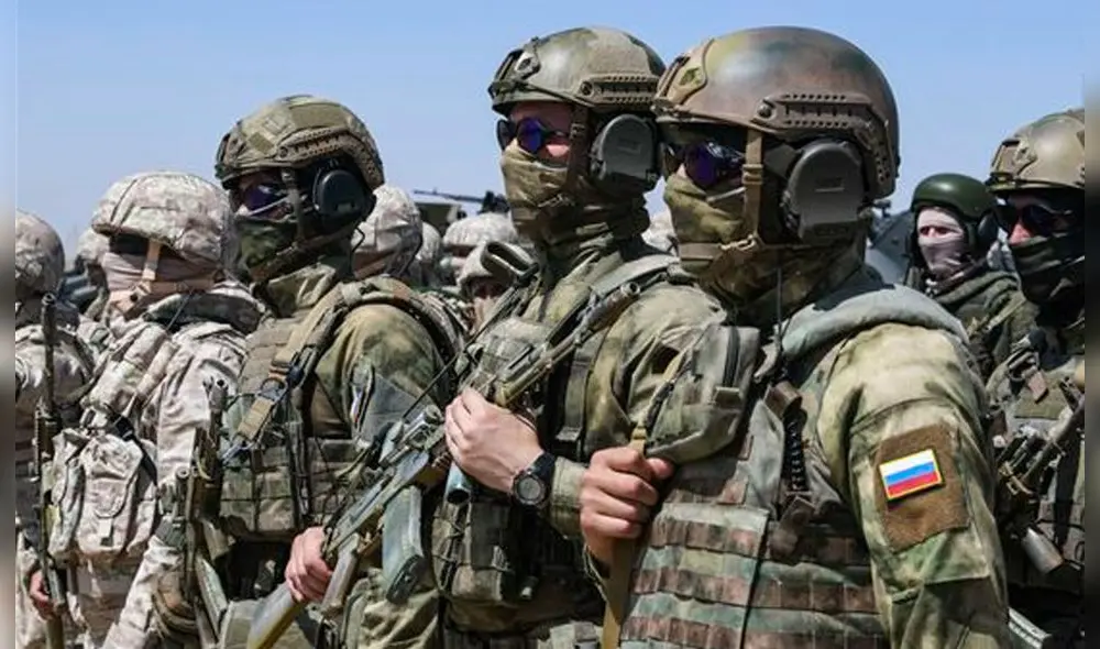 Militares rusos durante un ejercicio en Uzbekistán. Foto: EFE