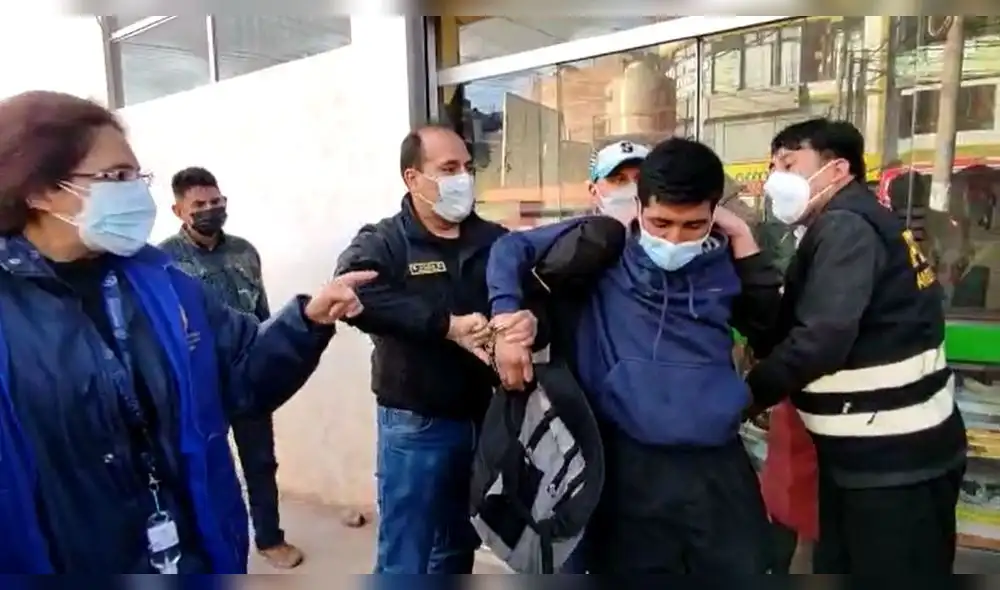 El suboficial PNP Yimi Huillca Condeña será procesado por presunto delito de cohecho. Foto: Captura video Ministerio Público