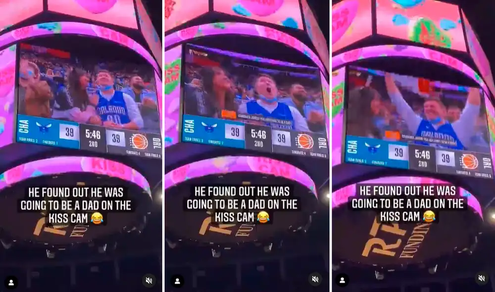 El hombre no podía creer que se iba a convertir en padre por primera vez. Foto: captura de Facebook