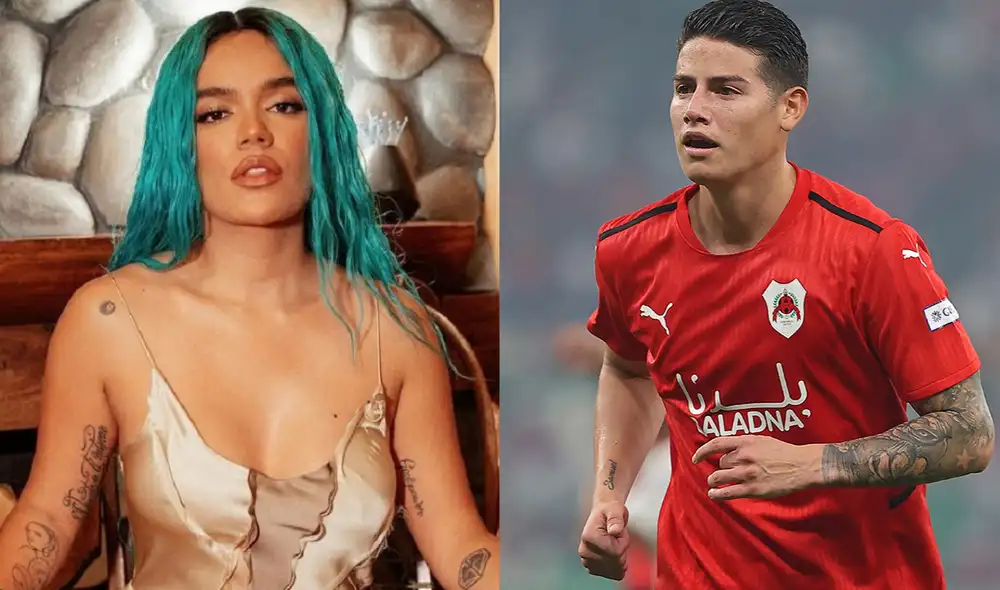 James Rodríguez habló sobre su supuesta relación con Karol G. Foto: composición/MDZ Online/La República