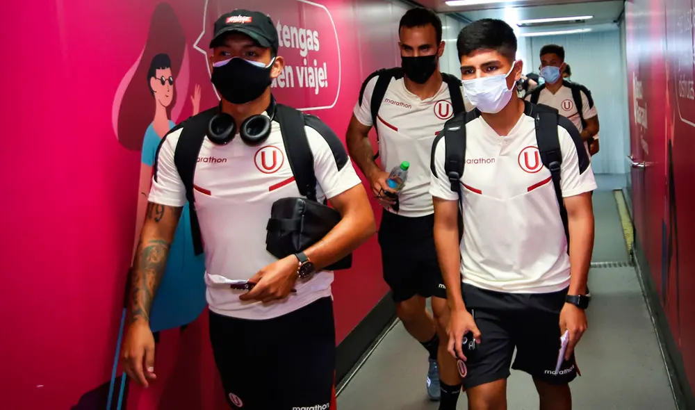 Universitario llegó a Ecuador para medirse ante Barcelona SC por la fase 2 de Copa Libertadores. Foto: Universitario/Twitter