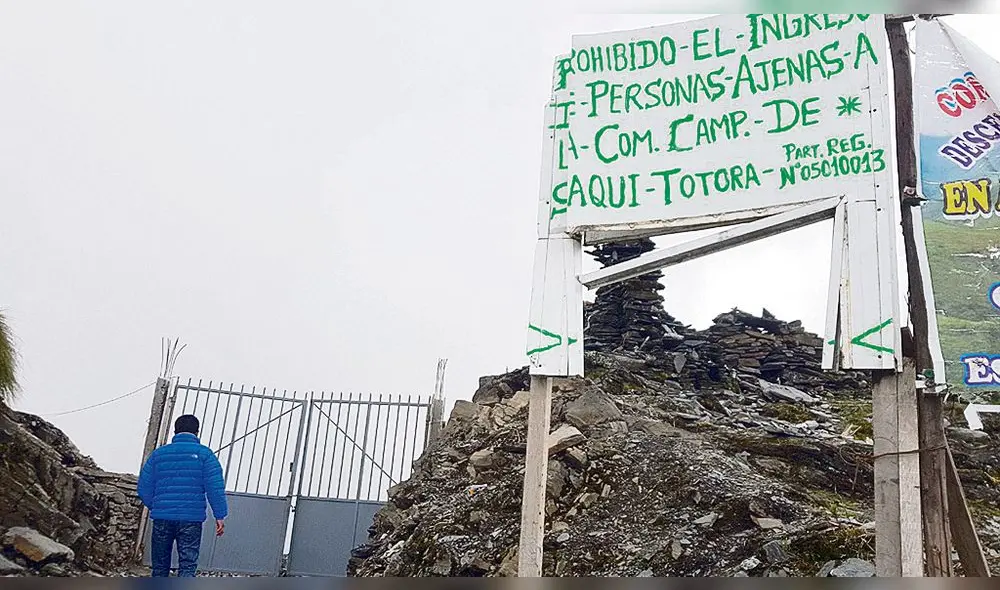 Sin control. Dirección de Minas, y PNP confirmaron que no hay paso hacia Saqui Totora. Foto: La República Sin control. Dirección de Minas, y PNP confirmaron que no hay paso hacia Saqui Totora. Foto: La República