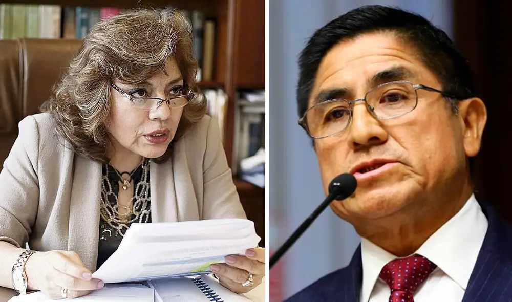 Ministerio Público afirma que no existió comunicación entre la Fiscal de la Nación Zoraida Ávalos y el exjuez supremo César Hinostroza. Foto: composición/La República
