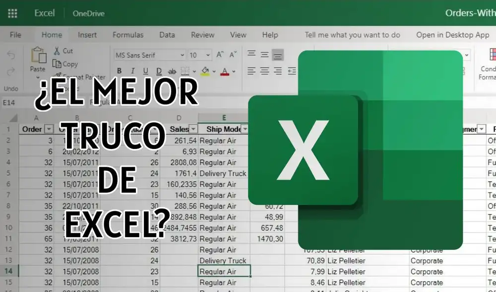 Este sencillo truco te permitirá ahorrar una cantidad increíble de tiempo con Excel. No te vayas sin aprenderlo. Foto: Composición LR