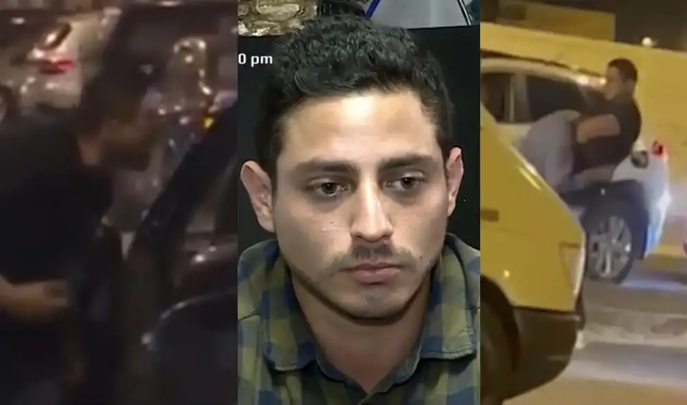 Guillermo Mendoza fue identificado como el agresor del taxista en Punta Hermosa. Foto: composición La República/24 Horas Guillermo Mendoza fue identificado como el agresor del taxista en Punta Hermosa. Foto: composición La República/24 Horas