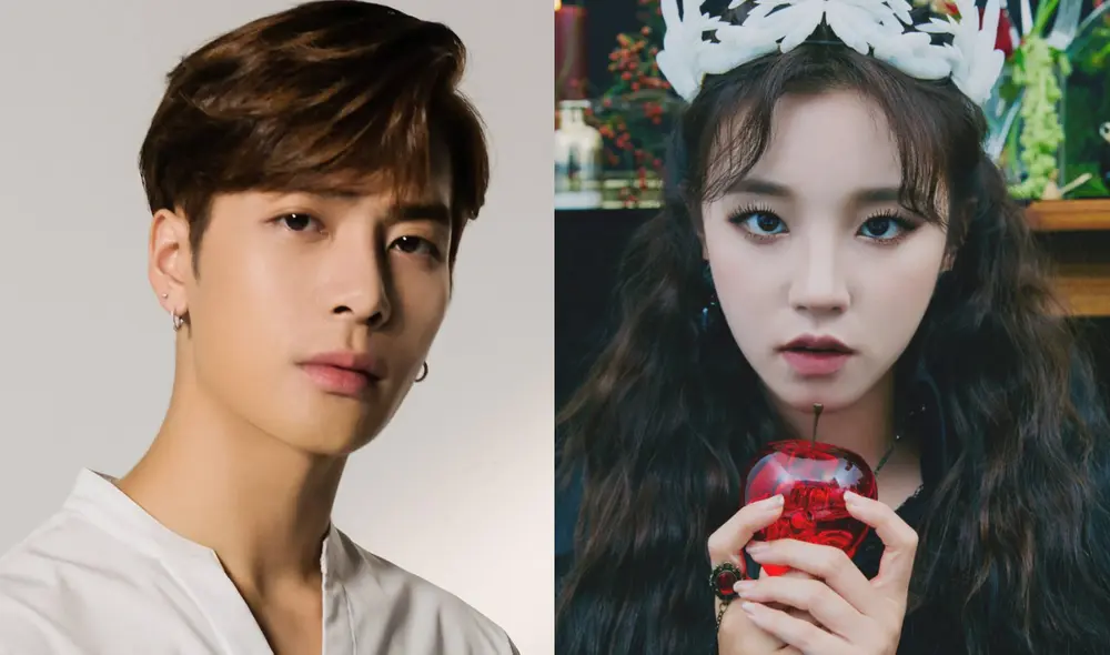 Idols Jackson Wang y Song Yuqi son raperos de los grupos k-pop GOT7 y (G)I-DLE, respectivamente. Foto: composición La República / Weibo / Cube