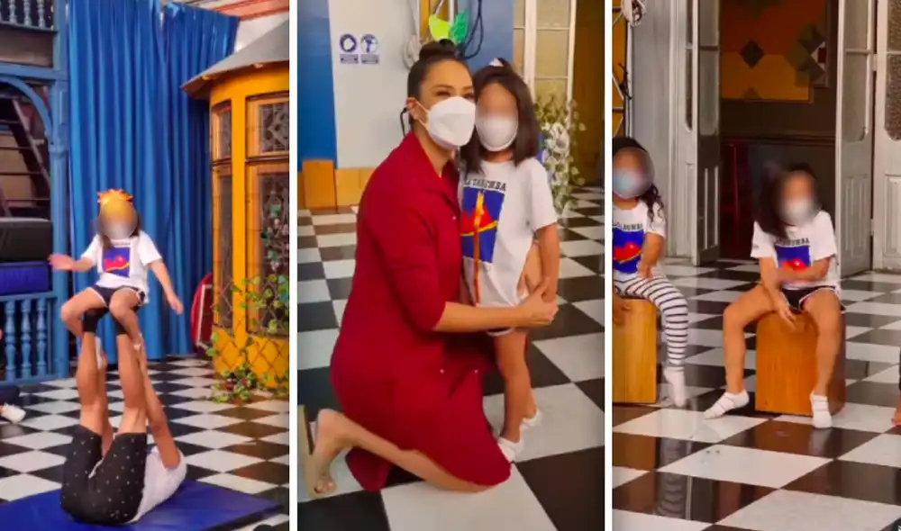 "No sabes como amé y esperé este día para ver tu primera presentación", escribió Karen Schwarz en redes. Foto: composición Instagram/captura Instagram "No sabes como amé y esperé este día para ver tu primera presentación", escribió Karen Schwarz en redes. Foto: composición Instagram/captura Instagram