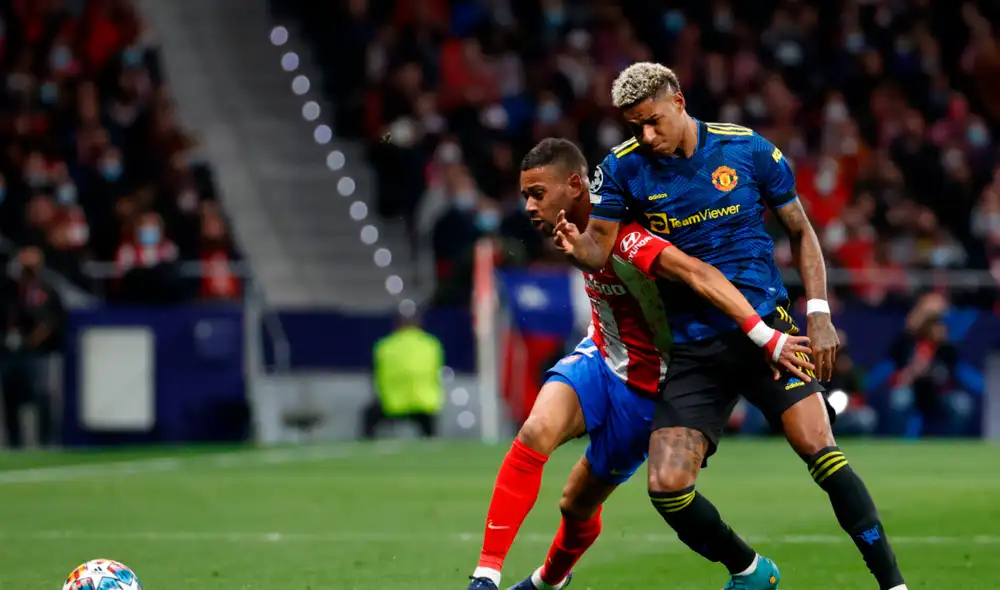 Manchester United y Atlético Madrid juegan la ida de octavos de Champions League en España. Foto: EFE Manchester United y Atlético Madrid juegan la ida de octavos de Champions League en España. Foto: EFE