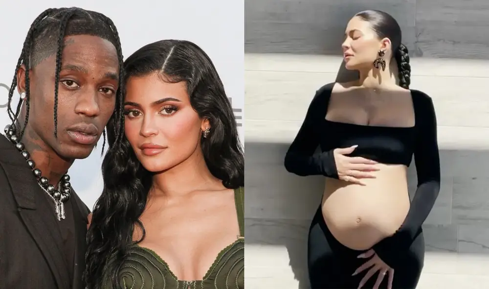 Kylie Jenner y Travis Scott habrían nombrado a su segundo hijo como familiar del rapero. Foto: composición/ Billboard/ People