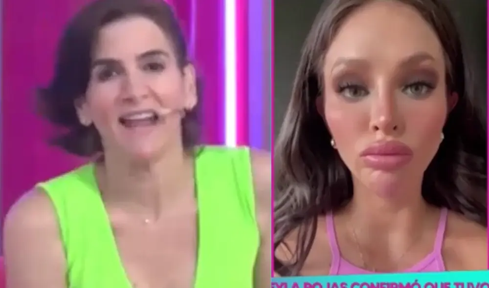 Gigi Mitre opina sobre las cirugías de Sheyla Rojas. Foto: Willax TV. Gigi Mitre opina sobre las cirugías de Sheyla Rojas. Foto: Willax TV.