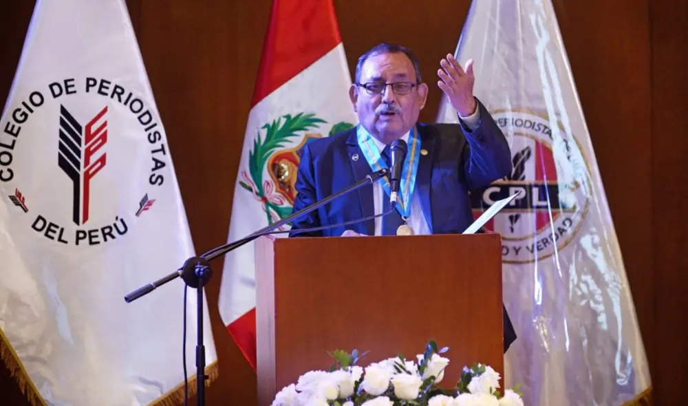 Luis Tipacti, decano del Colegio de Periodistas de Lima. Foto: CPL Luis Tipacti, decano del Colegio de Periodistas de Lima. Foto: CPL