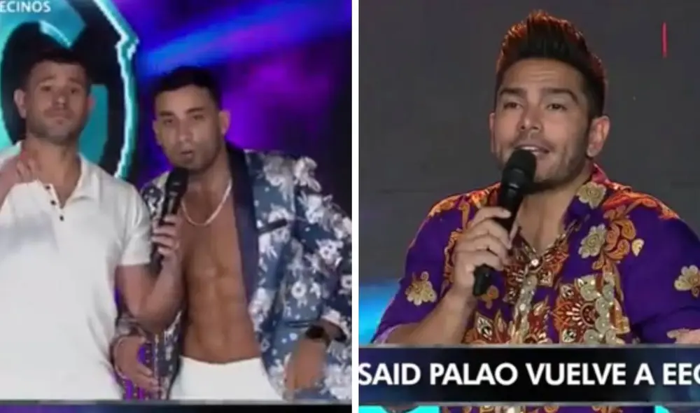 Said Palao se mostró emocionado por su regreso al reality. Foto: captura de América TV Said Palao se mostró emocionado por su regreso al reality. Foto: captura de América TV