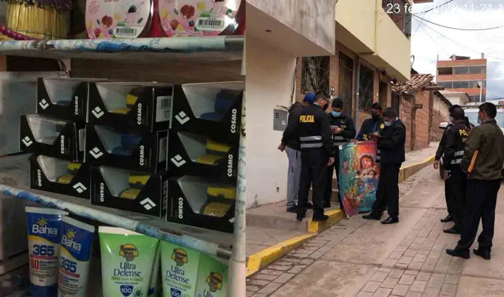 Policía allanó la vivienda del sujeto detenido. Foto: PNP Policía allanó la vivienda del sujeto detenido. Foto: PNP