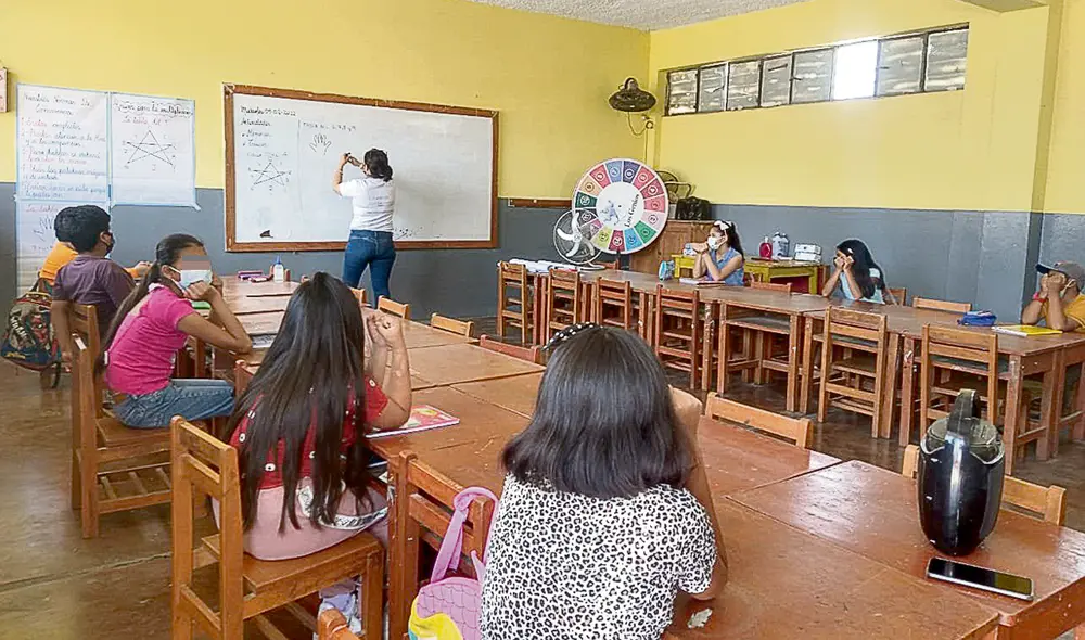 Polémica. Clases presenciales se inician antes del 28 de marzo. Colegios deben superar problemas. Foto: difusión